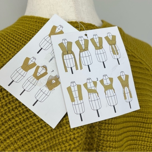 Anthropologie Maeve Multi Way Cross-Tie Wrap Vest Knit Top - Picture 7 of 9